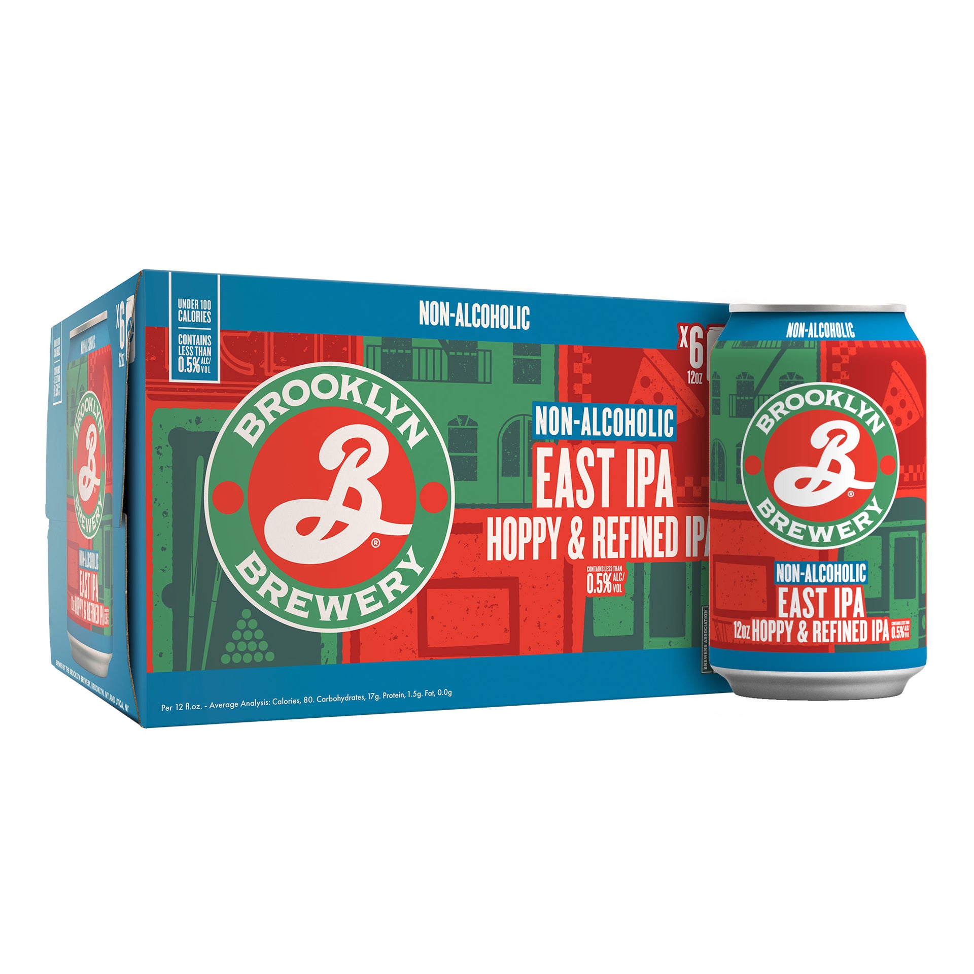 NON-ALCOHOLIC BROOKLYN EAST IPA 6-PACK