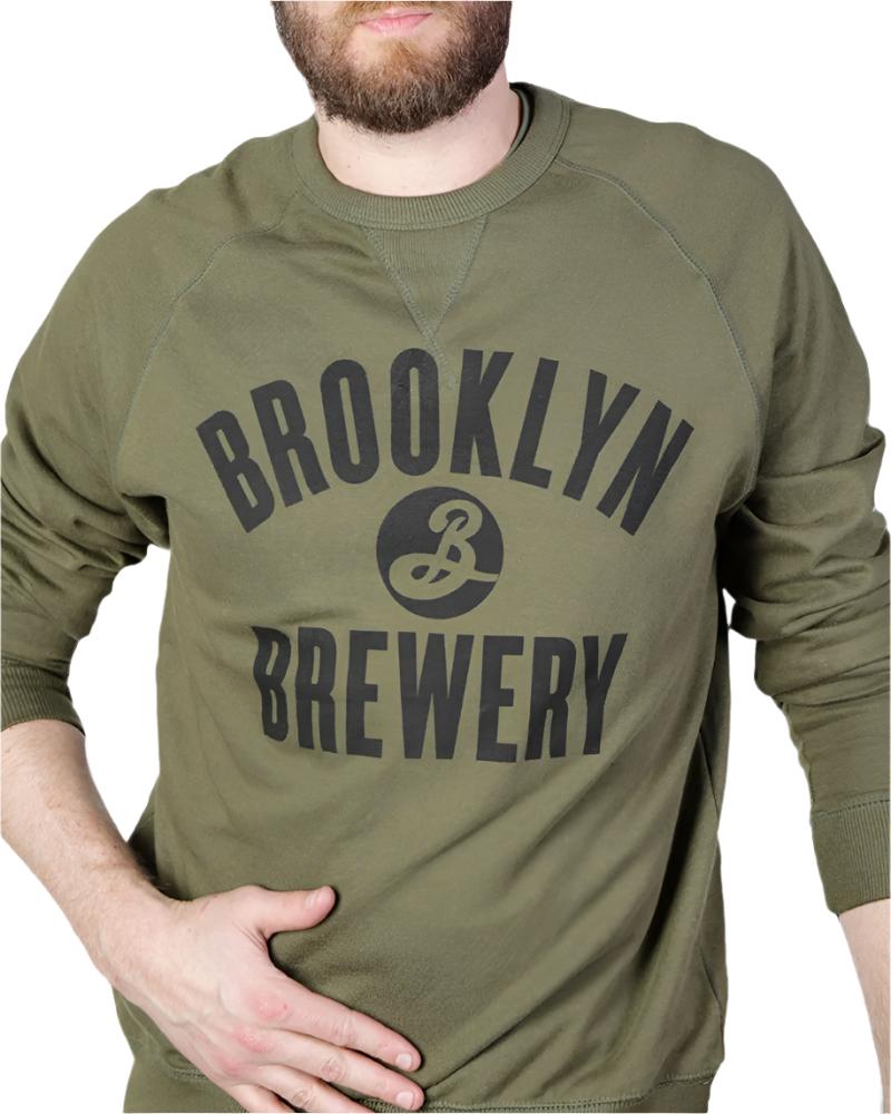 CREW NECK SWEATSHIRT - OLIVE