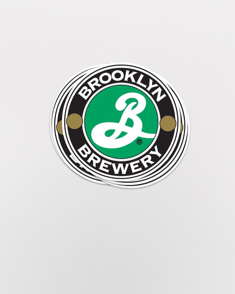 BROOKLYN BREWERY clear frost WINDOW CLING STICKER decal craft beer brewing 