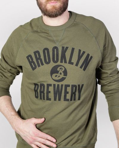 Brooklyn Crew Neck Sweatshirt - Olive